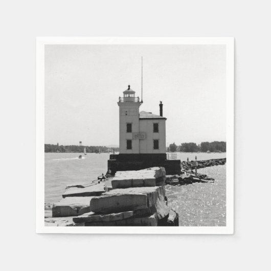 Serviette En Papier Lac Erie Lighthouse (Devant)