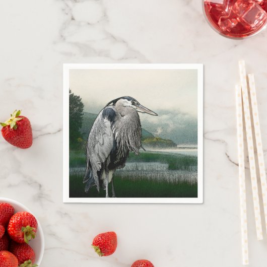 Serviette En Papier Lac Heron (En situation)