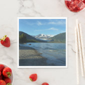 Serviette En Papier Lac Mendenhall dans Juneau Paysage de l'Alaska (En situation)