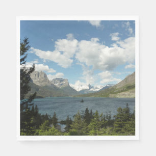 Serviette En Papier Lac Saint Mary II dans le parc national de Glacier