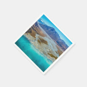 Serviette En Papier Lac Tekapo et Alpes du Sud, Nouvelle-Zélande (Coin)