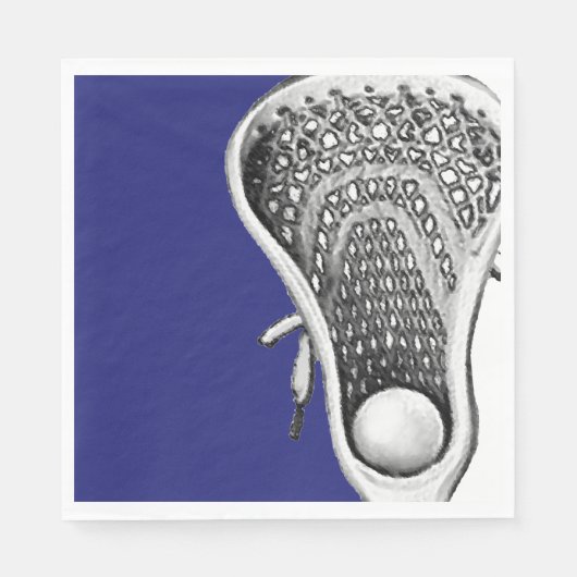 Serviette En Papier Lacrosse (Devant)