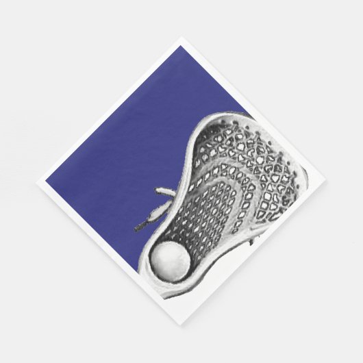 Serviette En Papier Lacrosse (Coin)