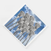 Serviette En Papier Lacrosse (Coin)