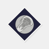 Serviette En Papier Lacrosse (Coin)