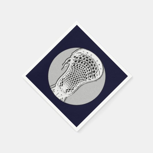 Serviette En Papier Lacrosse (Coin)