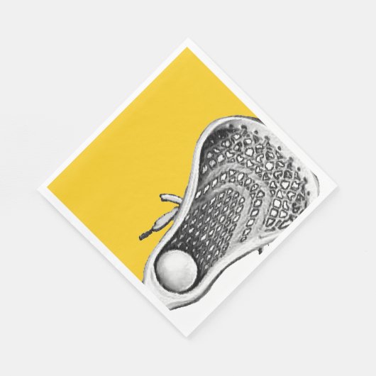 Serviette En Papier Lacrosse (Coin)