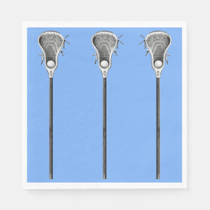 Serviette En Papier Lacrosse Blue Team Napkins