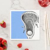 Serviette En Papier Lacrosse Party Light Blue (En situation)
