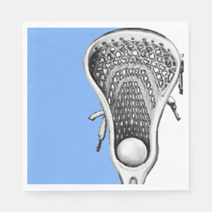 Serviette En Papier Lacrosse Party Light Blue