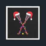 Serviette En Papier Lacrosse Santa Hat Christmas Lights Funny Sport Xm<br><div class="desc">Funny christmas t shirt men,  funny xmas tshirt men,  funny Christmas gift kids,  funny thanksgiving gift shirt/shirt,  thanksgiving t shirt men,  thanksgiving t-shirt women</div>