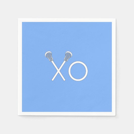Serviette En Papier Lacrosse Team Light Blue (Devant)