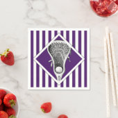 Serviette En Papier Lacrosse Team Purple (En situation)
