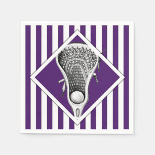 Serviette En Papier Lacrosse Team Purple