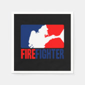 Serviette En Papier L'action des pompiers (Devant)