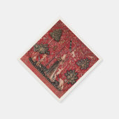Serviette En Papier Lady and Unicorn Medieval Tapestry Touch (Coin)