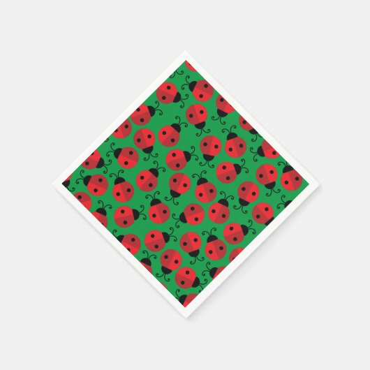 Serviette En Papier Lady Bug Cute 1ère fête d'anniversaire (Coin)