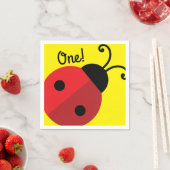 Serviette En Papier Lady Bug Cute Kid's Ladybug Birthday Party (En situation)