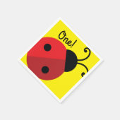 Serviette En Papier Lady Bug Cute Kid's Ladybug Birthday Party (Coin)