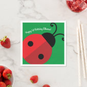 Serviette En Papier Lady Bug Cute Kid's Ladybug Birthday Party (En situation)
