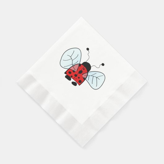 Serviette En Papier Ladybird (Coin)