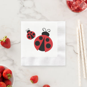 Serviette En Papier Ladybug Baby shower ou fête d'anniversaire