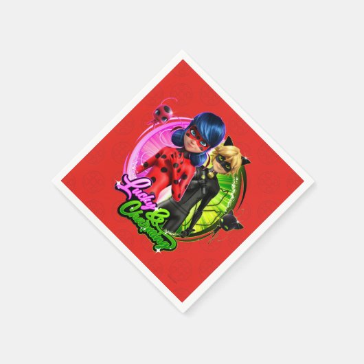 Serviette En Papier Ladybug & Cat Noir | Lucky & Charming (Coin)