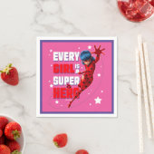 Serviette En Papier Ladybug Every Girl est un super héros (En situation)