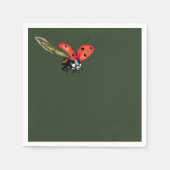 Serviette En Papier Ladybug Fly (Devant)