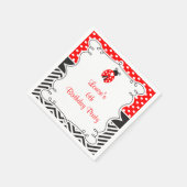 Serviette En Papier Ladybug Ladybird Birthday Party (Coin)