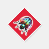 Serviette En Papier Ladybug moderne (Coin)