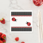 Serviette En Papier Ladybug Napkins (En situation)