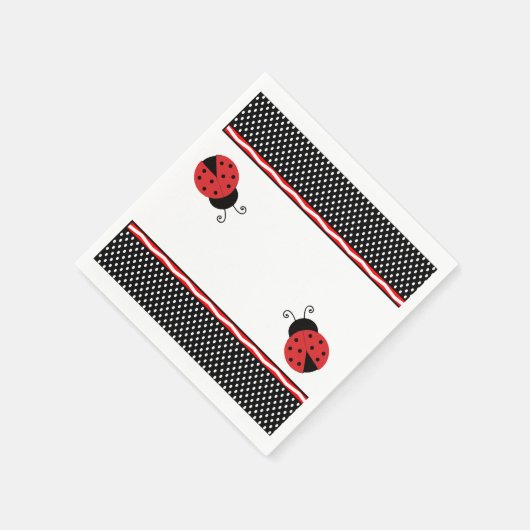 Serviette En Papier Ladybug Napkins (Coin)