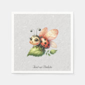 Serviette En Papier Ladybug Napkins (Devant)