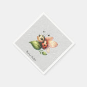 Serviette En Papier Ladybug Napkins (Coin)