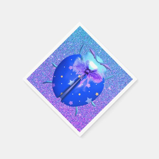Serviette En Papier Ladybug star parties scintillant mignonne look ble (Coin)