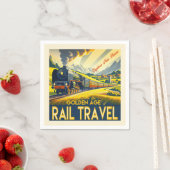 Serviette En Papier L'âge d'or - frontière (En situation)