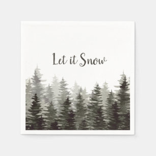 Serviette En Papier Laisse-Le Pin À Neige