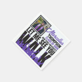 Serviette En Papier Laisse-moi te voir marcher | Purple Graduation Pho (Coin)