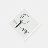 Serviette En Papier LAISSE PAR TEE Golf Ball Tee Golf Fun (Coin)