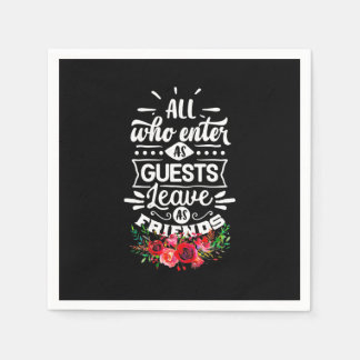 Serviette En Papier Laisser comme amis