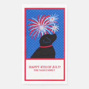 Serviette En Papier Laisser Freedom Ring Black Dog Cloth Guest Serviet