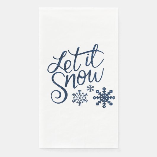 Serviette En Papier Laisser neiger (Devant)