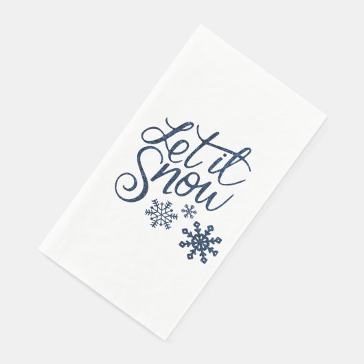 Serviette En Papier Laisser neiger (Coin)