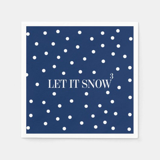 Serviette En Papier Laisser neiger Noël Papier de Noël Naples (Devant)