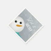 Serviette En Papier Laisser neiger Snowman (Coin)