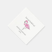 Serviette En Papier Laisser s'empiler Flamant rose Bachelorette (Coin)