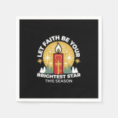 Serviette En Papier Laissez Faith être votre plus brillant Star Candle (Devant)