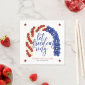 Serviette En Papier Laissez la liberté tourner | Parti du 4 juillet (En situation)