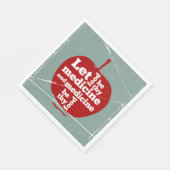 Serviette En Papier Laissez la nourriture être par la médecine Hippocr (Coin)